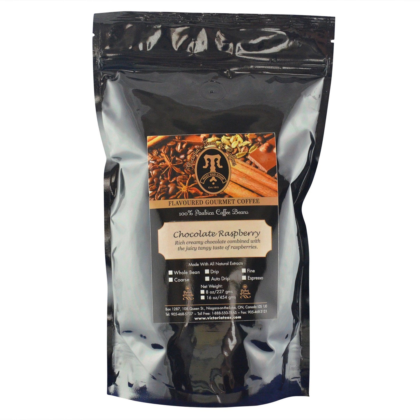 Chocolate Raspberry Gourmet Flavoured Coffee 1 lb