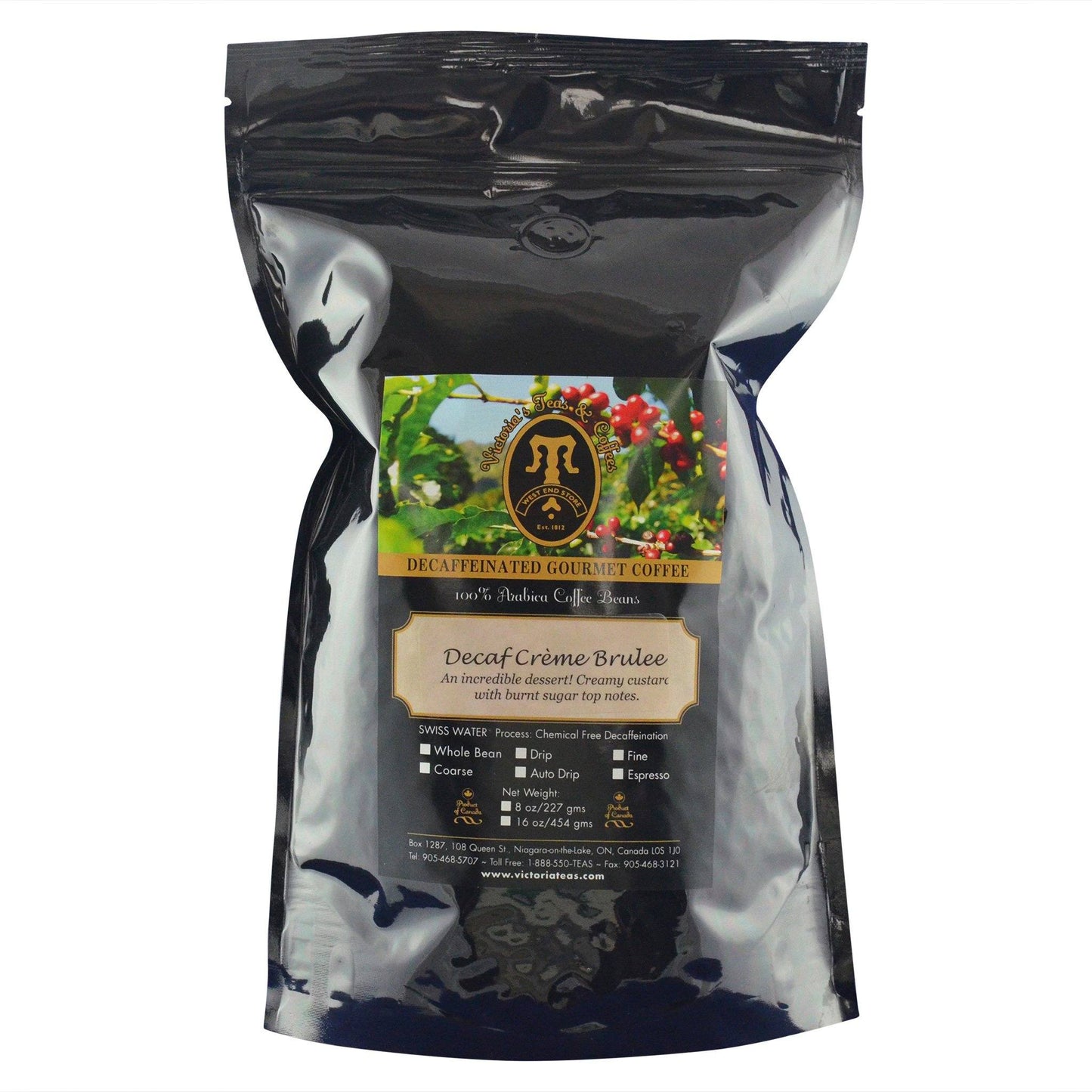 Decaf Crème Brûlée Flavoured Decaf Coffee 1 lb