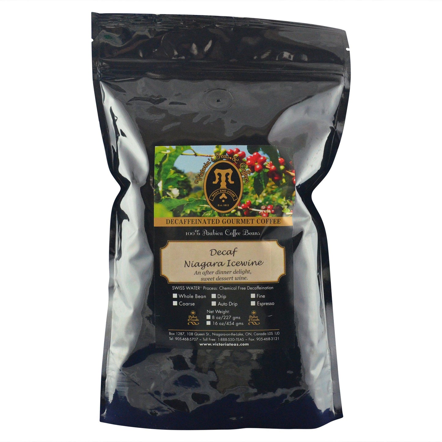 Decaf Niagara Icewine Flavoured Decaf Coffee 1 lb
