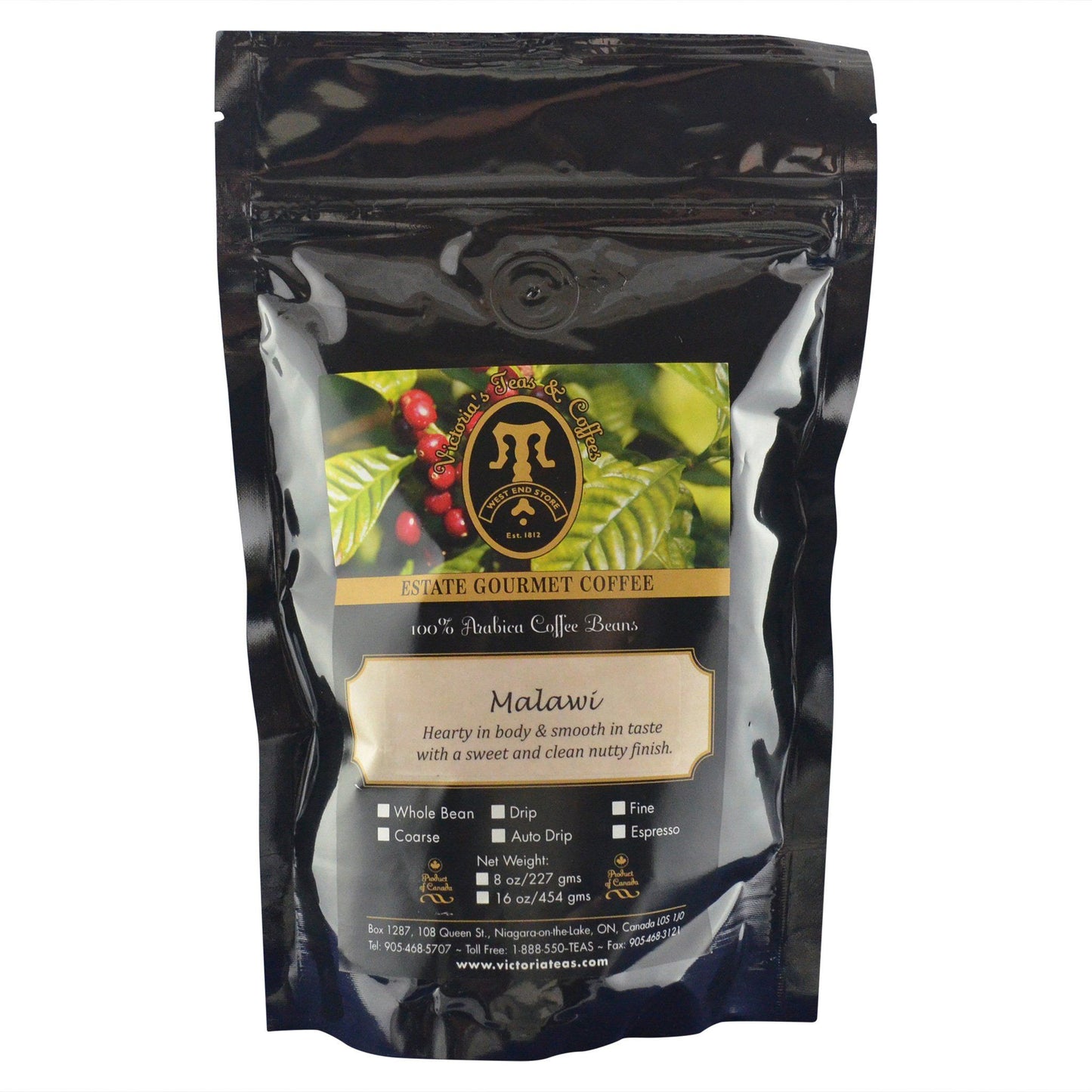 Malawi Estate Coffee 1/2 lb