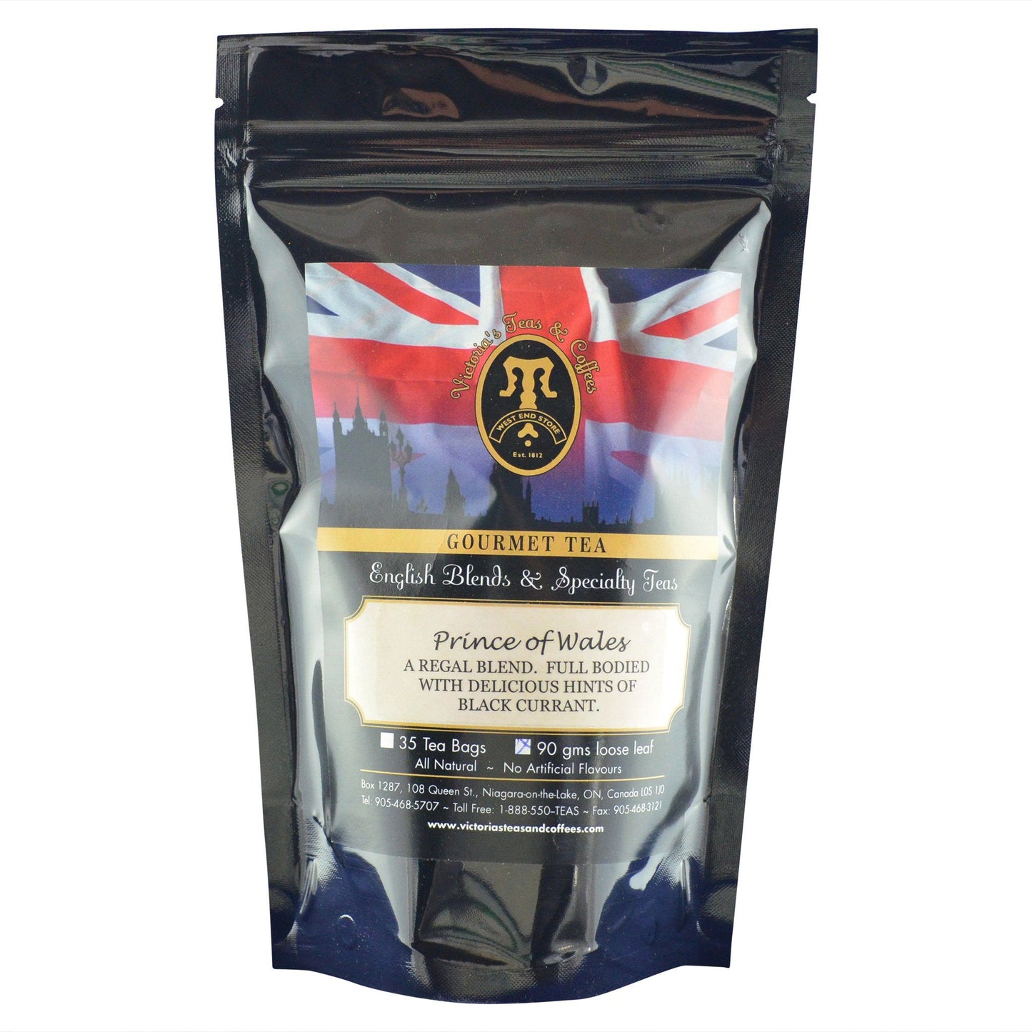Prince of Wales English Loose Leaf Tea Blend 90g