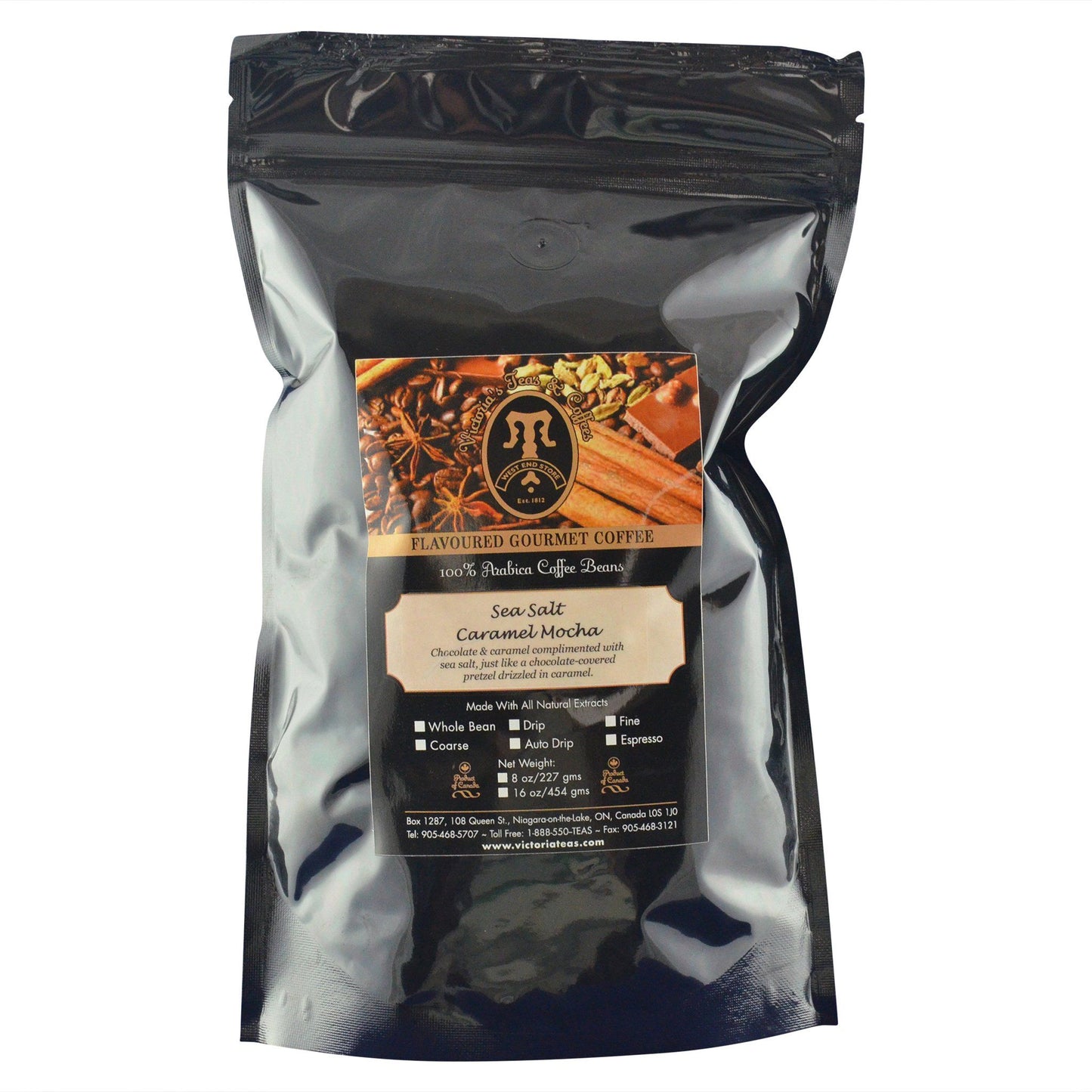 Sea Salt Caramel Mocha Gourmet Flavoured Coffee 1 lb