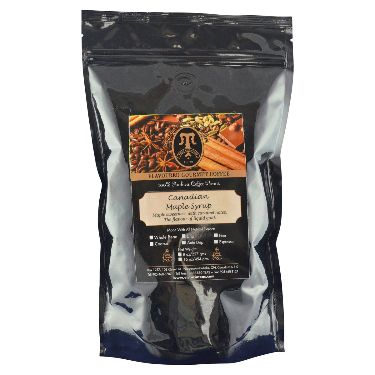 Canadian Maple Syrup Victoria's Teas and Coffees