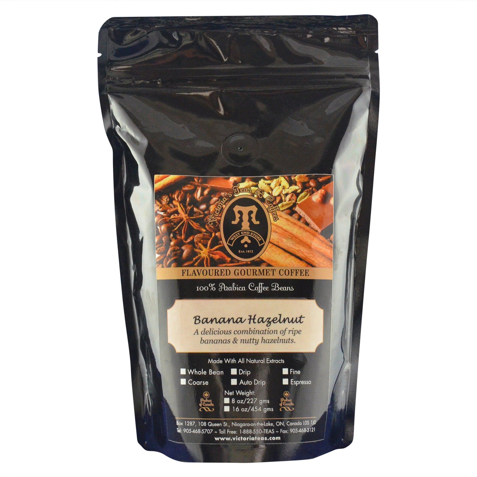 Banana Hazelnut Gourmet Flavoured Coffee 1/2 lb