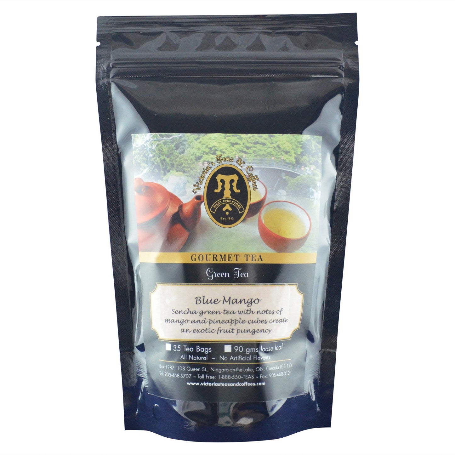 Blue Mango Flavoured Green Loose Tea 