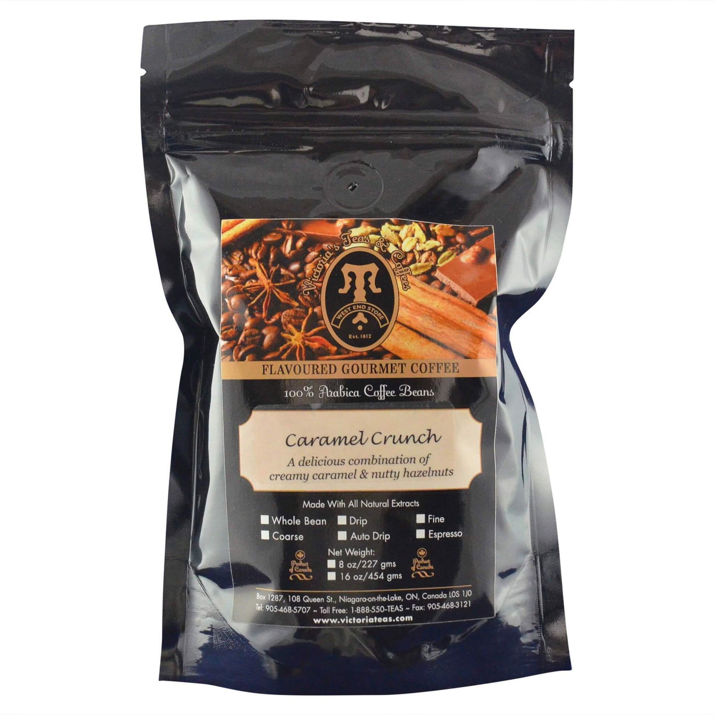 Caramel Crunch Gourmet Flavoured Coffee 1/2 lb