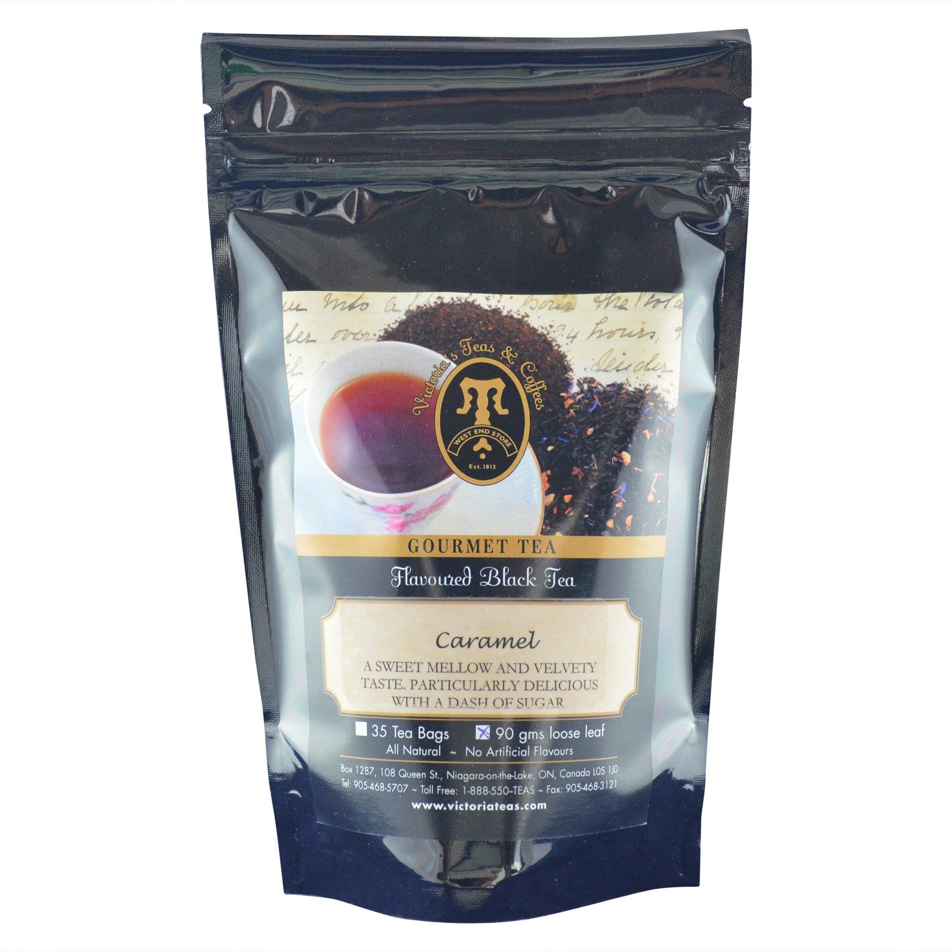 Caramel Flavoured Black Loose Leaf Tea 
