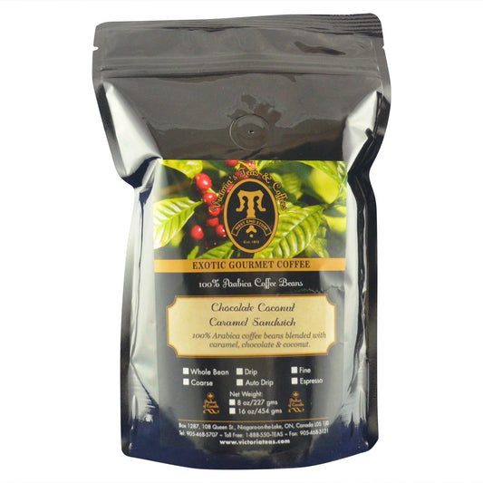 Chocolate Coconut Caramel Sandwich Exotic Flavoured Coffee 1/2 lb