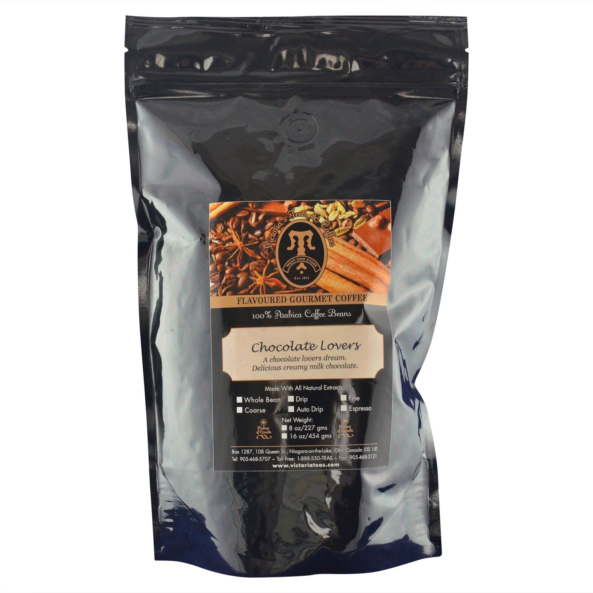 Chocolate Lovers Gourmet Flavoured Coffee 1 lb