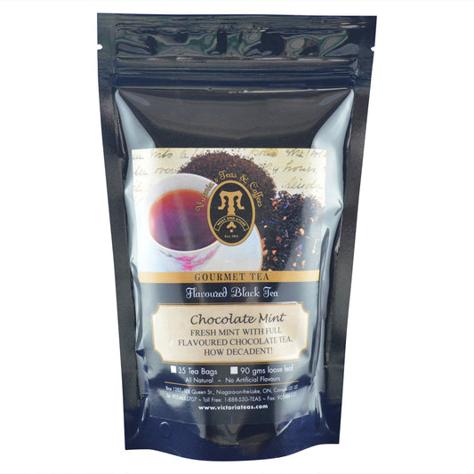 Chocolate Mint Flavoured Black Tea Bags 