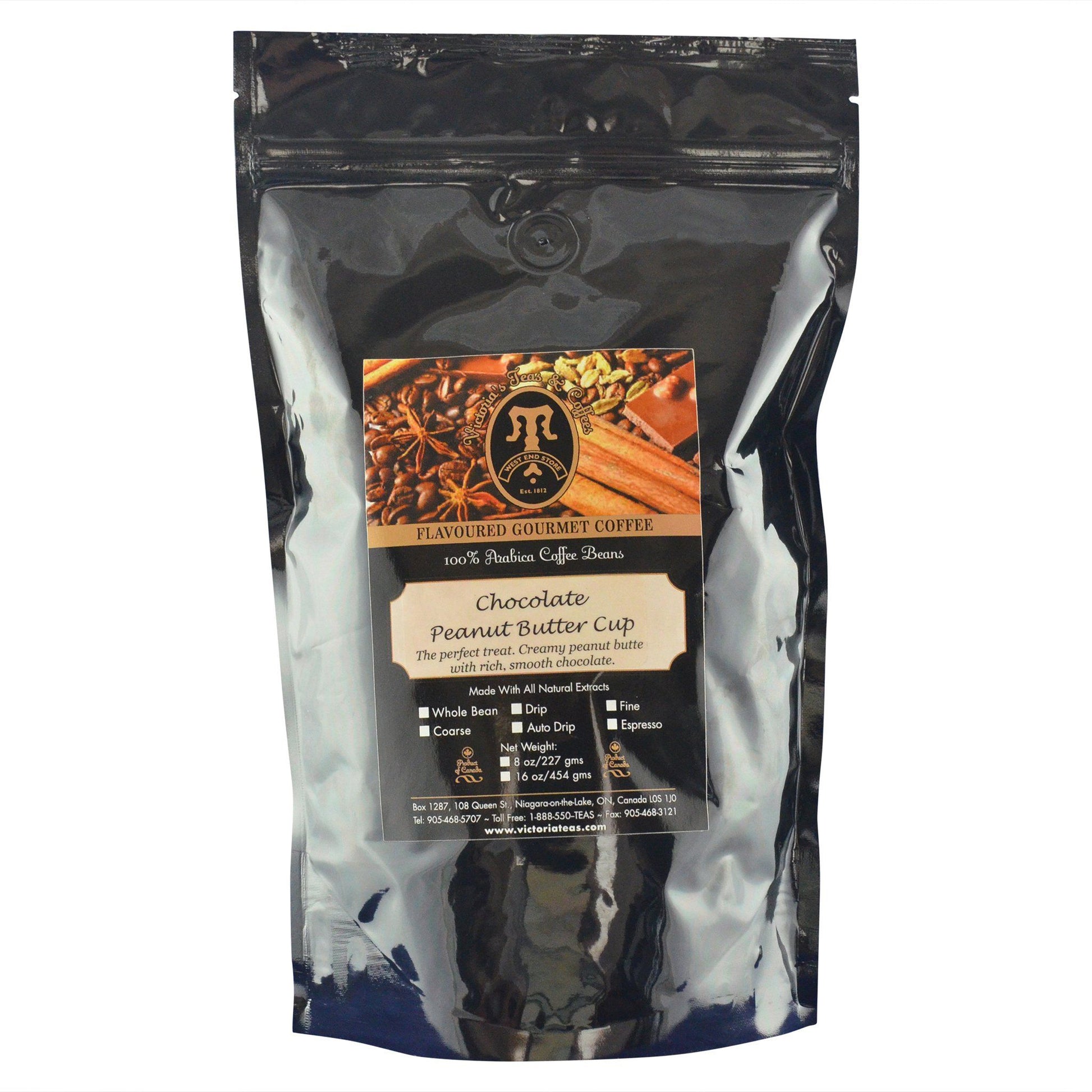 Chocolate Peanut Butter Cup Dessert Flavoured Coffee 1 lb