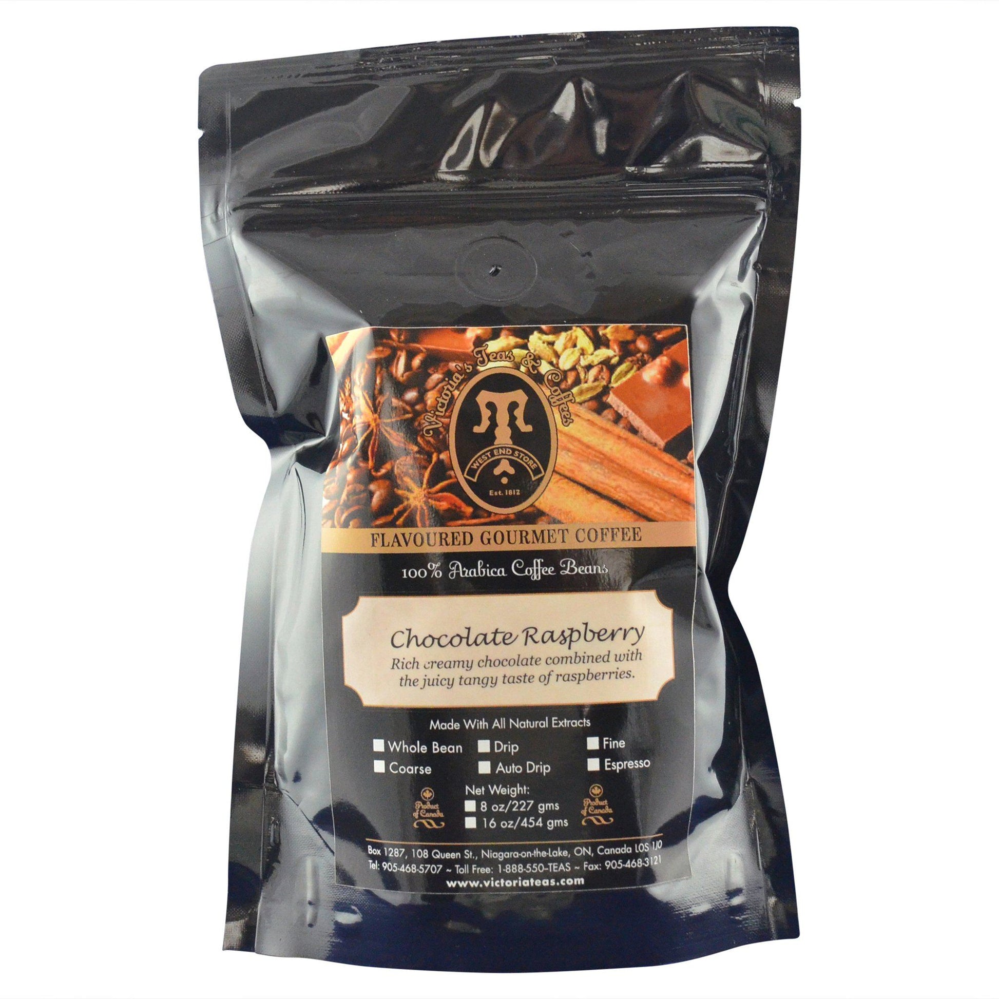 Chocolate Raspberry Gourmet Flavoured Coffee 1/2 lb