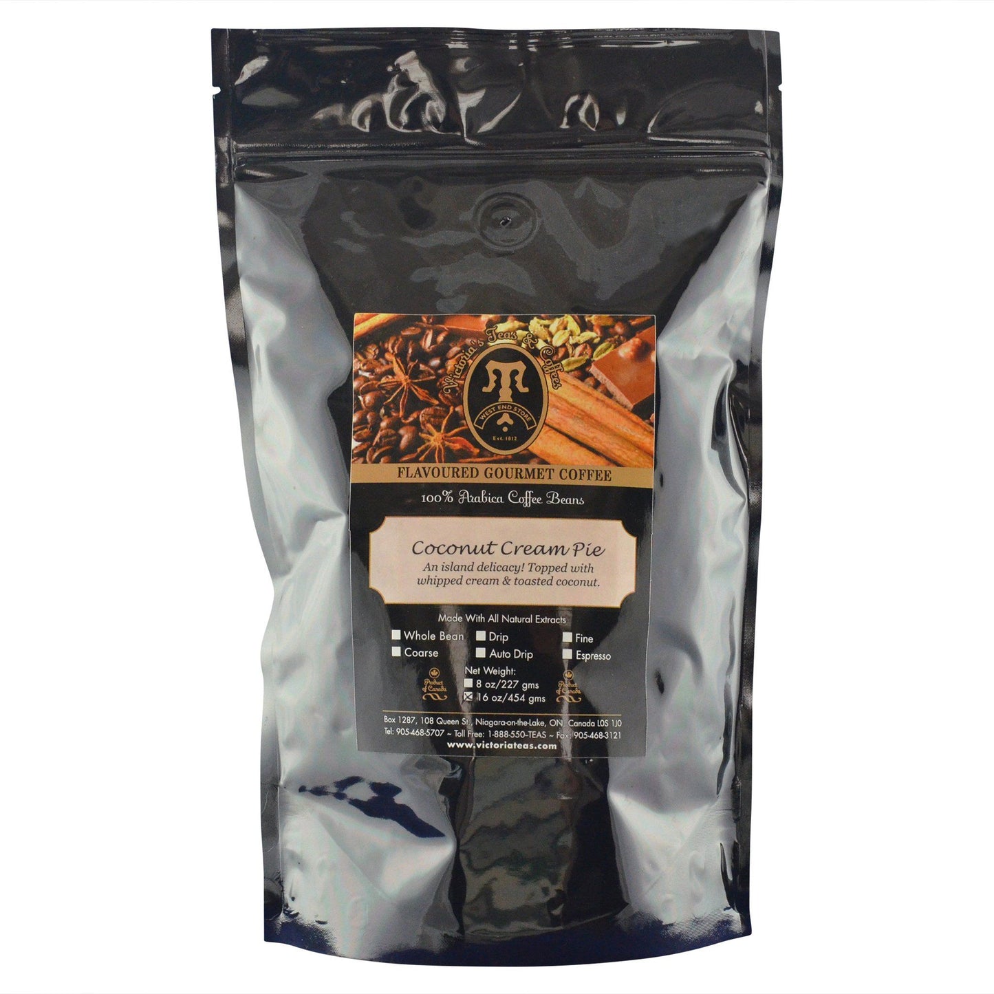 Coconut Cream Pie Dessert Flavoured Coffee 1 lb