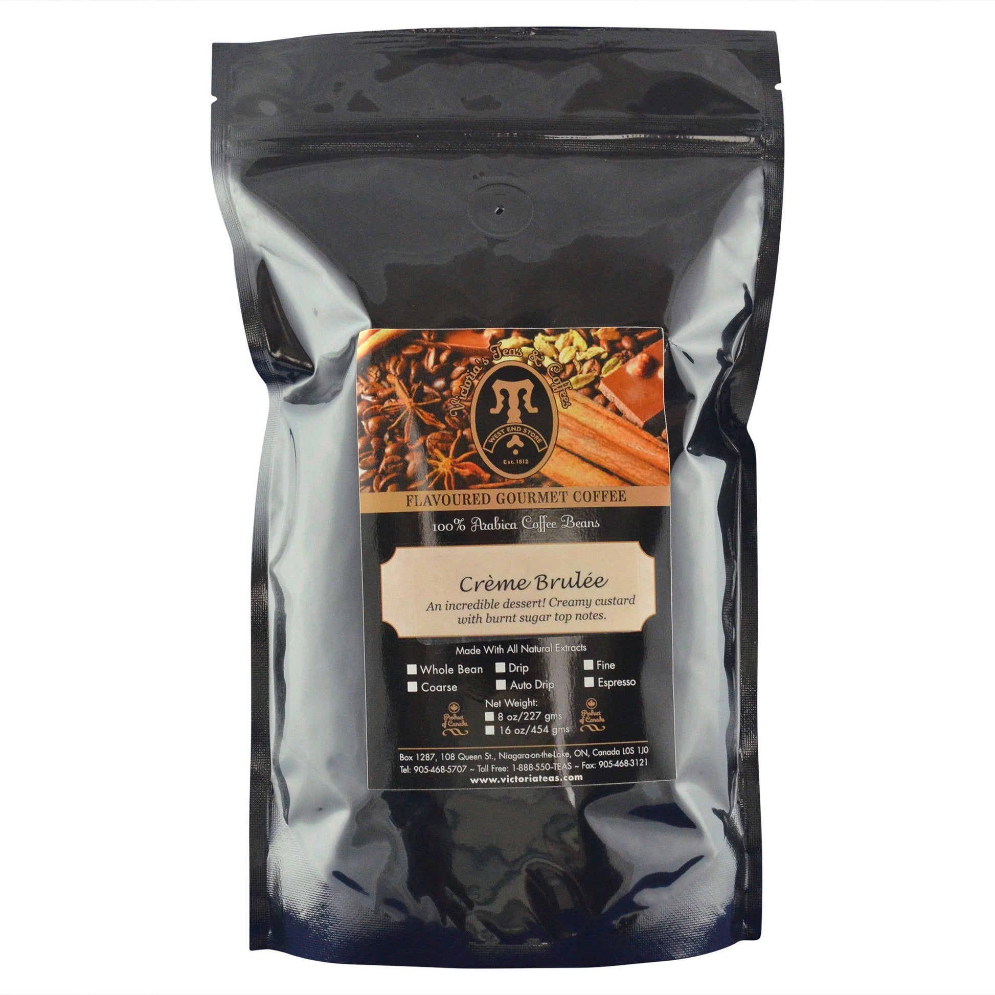 Crème Brûlée Dessert Flavoured Coffee 1 lb