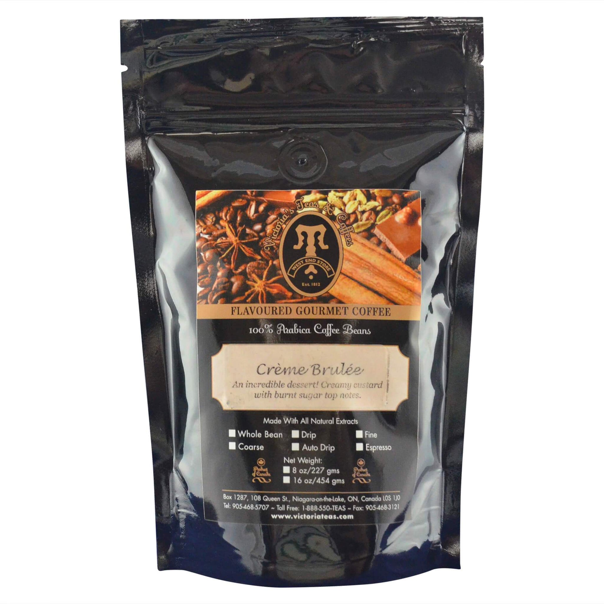 Crème Brûlée Dessert Flavoured Coffee 1/2 lb