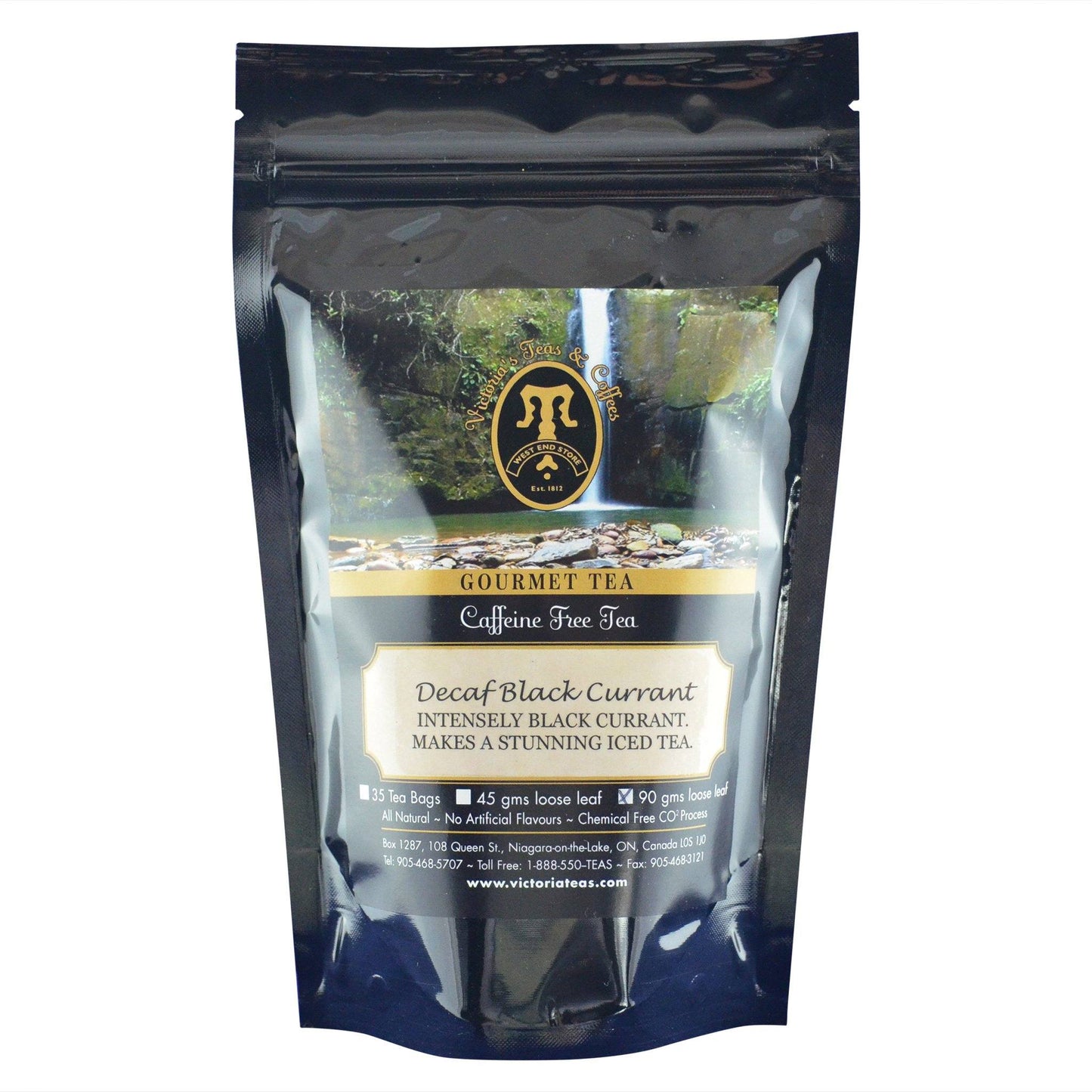 Decaf Black Currant Decaf Loose Leaf Tea 90g