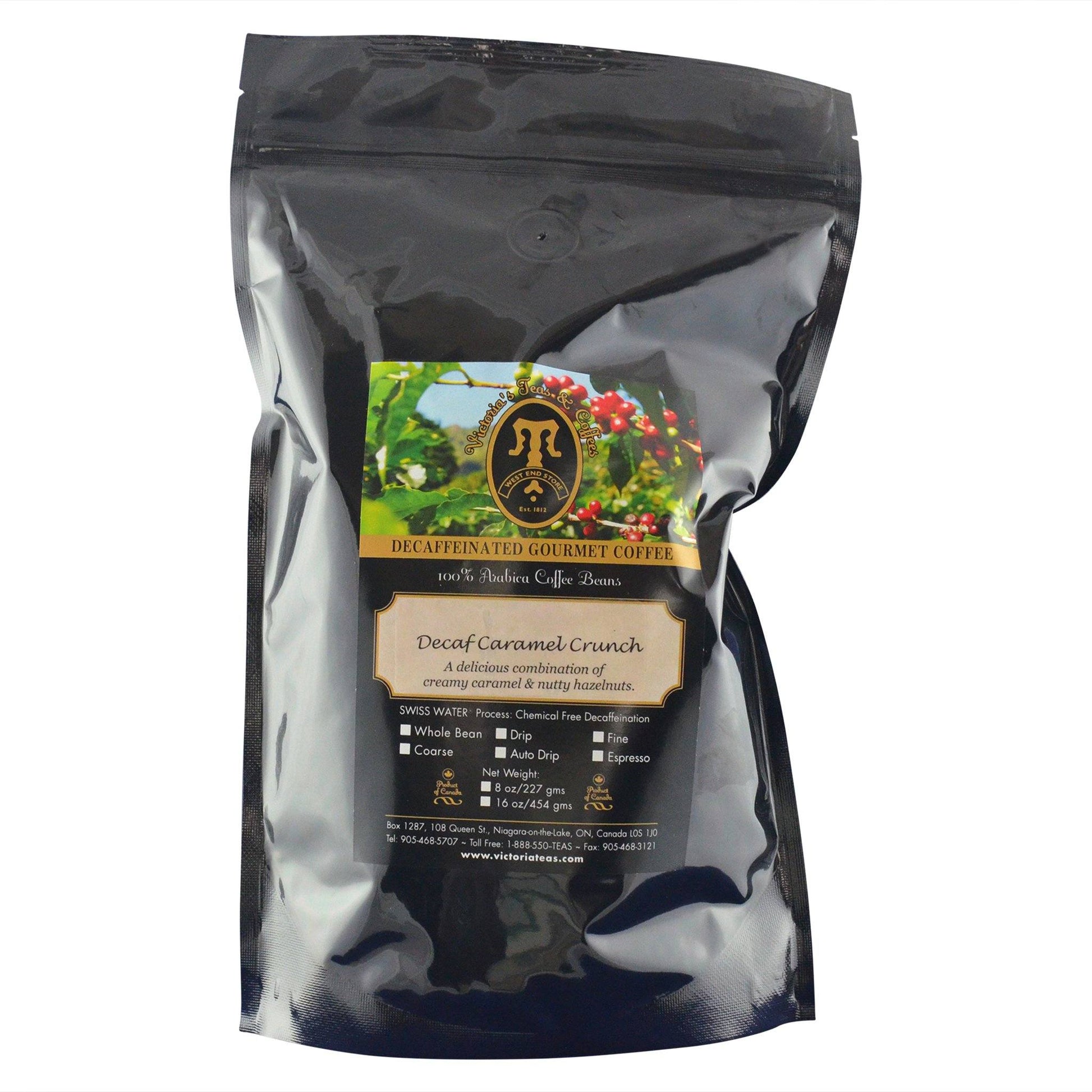 Decaf Caramel Crunch Flavoured Decaf Coffee 1 lb
