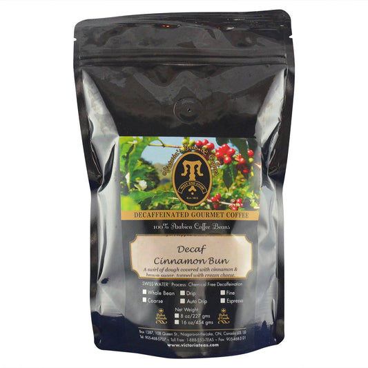 Decaf Cinnamon Bun Flavoured Decaf Coffee 1/2 lb