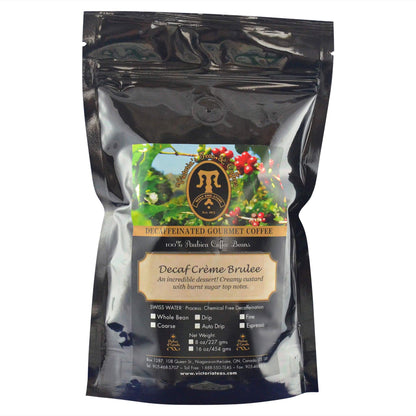 Decaf Crème Brûlée Flavoured Decaf Coffee 1/2 lb