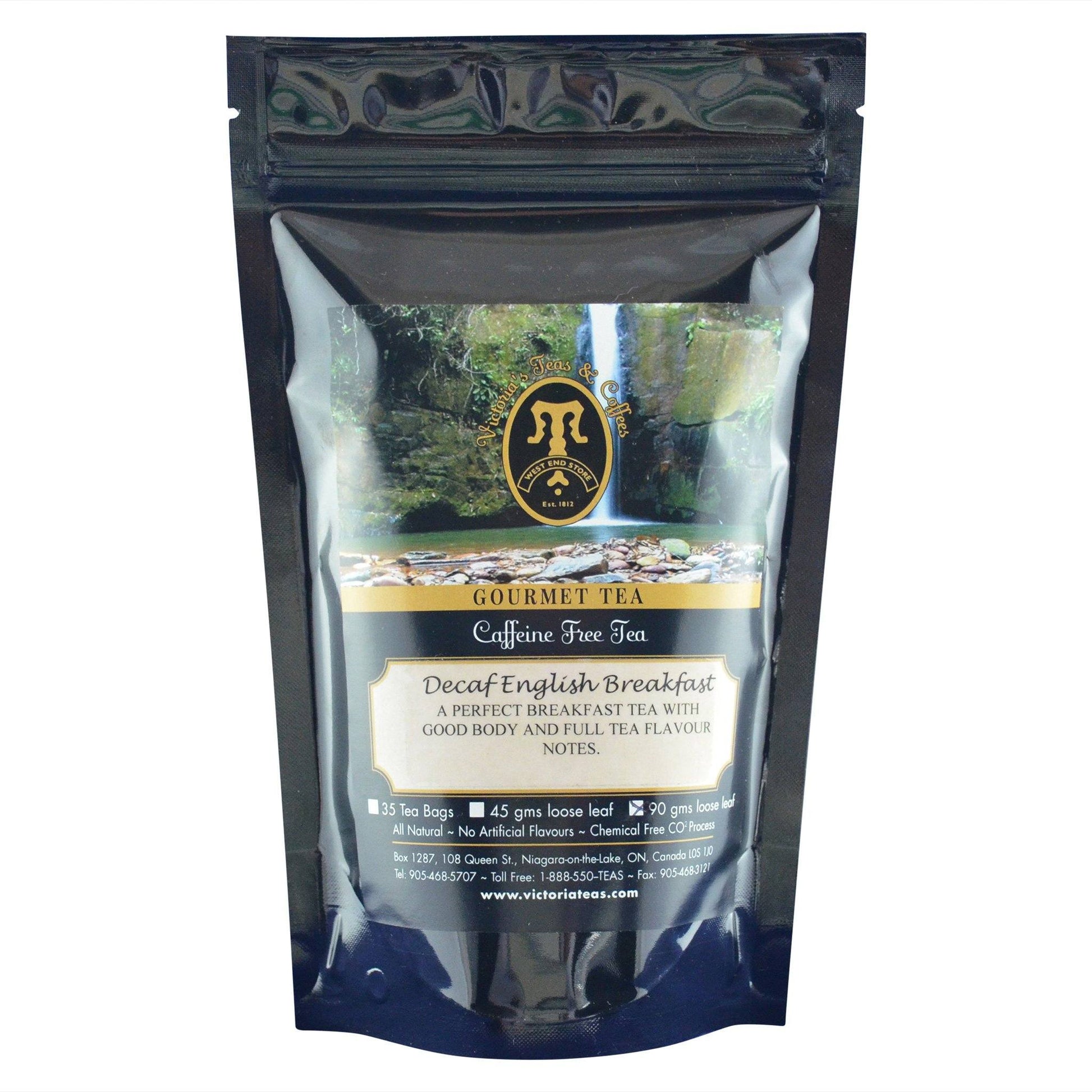Decaf English Breakfast Decaf Loose Leaf Tea 90g