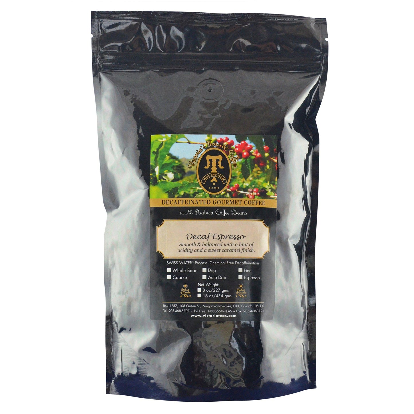 Decaf Espresso Non Flavoured Decaf Coffee 