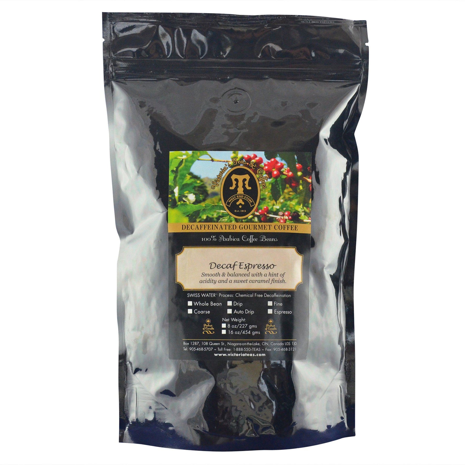Decaf Espresso Non Flavoured Decaf Coffee 