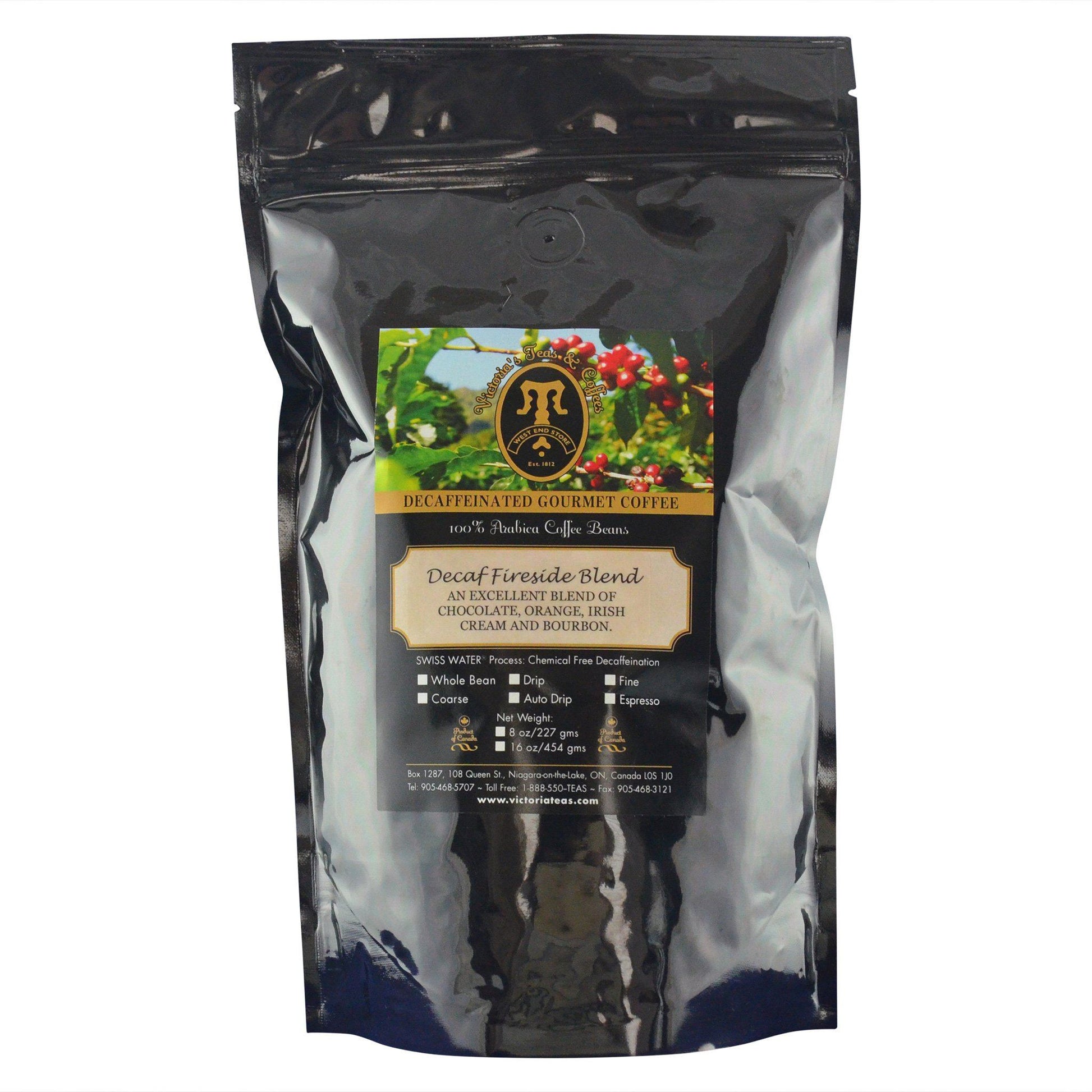 Decaf Fireside Blend Flavoured Decaf Coffee 1 lb