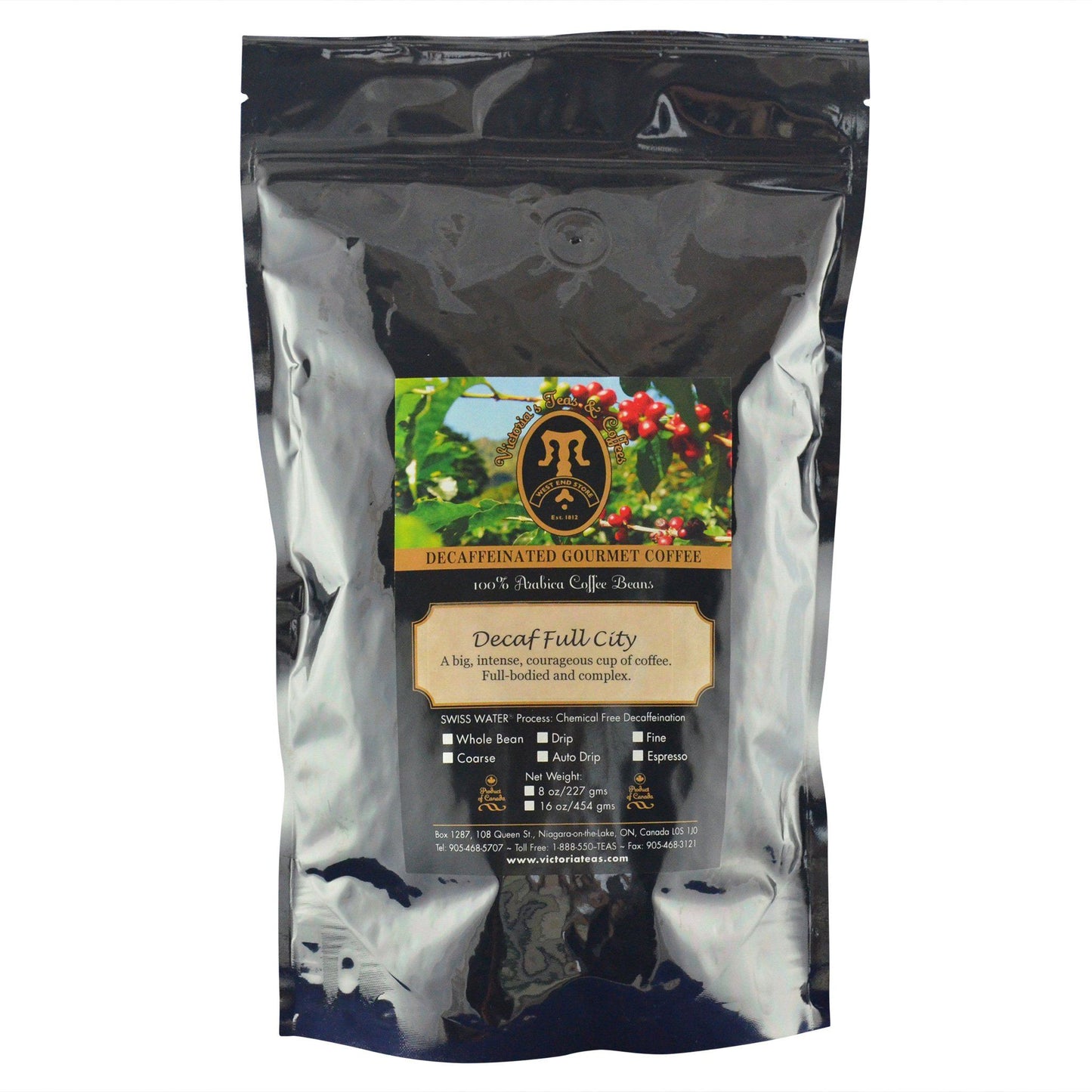 Decaf Full City Non Flavoured Decaf Coffee 1 lb