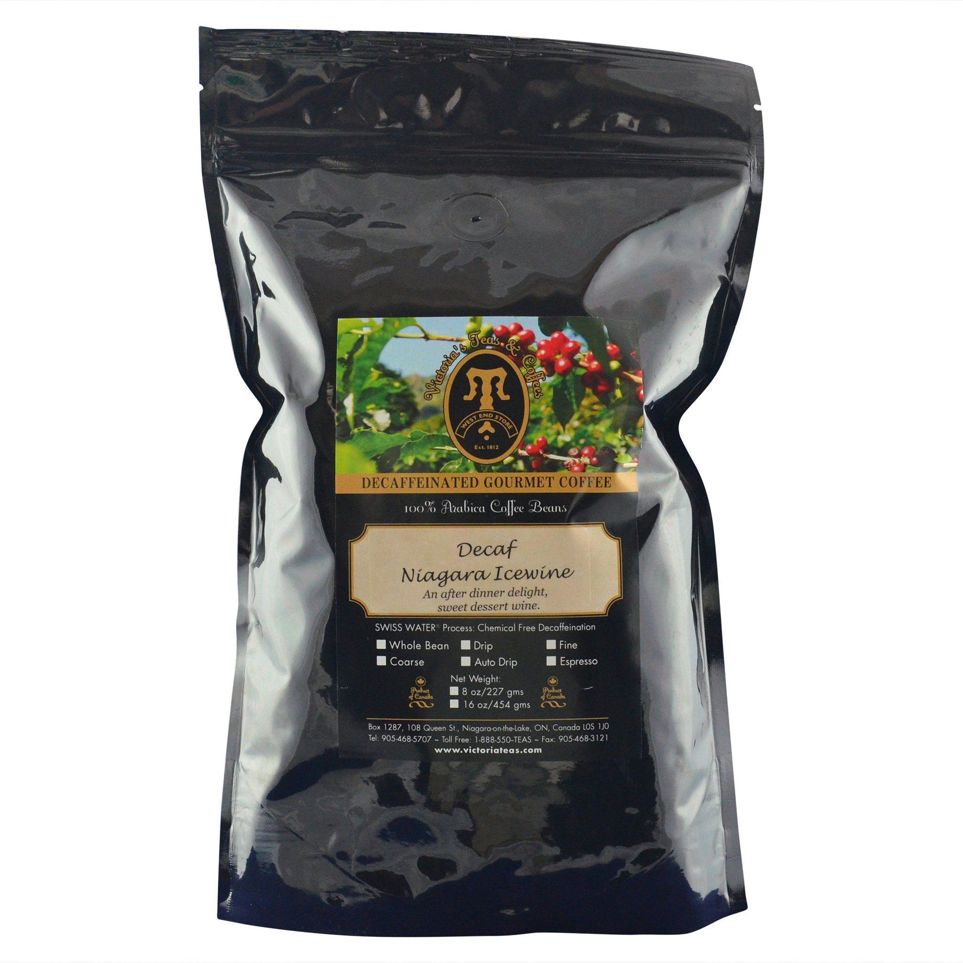 Decaf Niagara Icewine Flavoured Decaf Coffee 1 lb
