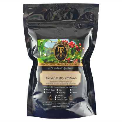 Decaf Nutty Italian Flavoured Decaf Coffee 1/2 lb