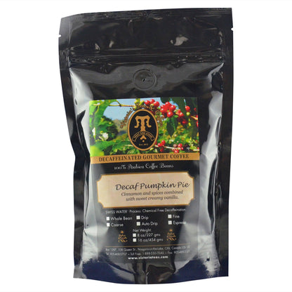 Decaf Pumpkin Pie Flavoured Decaf Coffee 1/2 lb