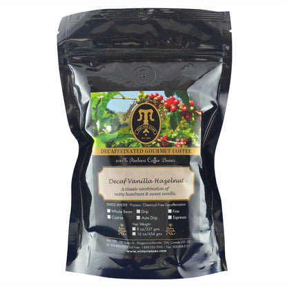 Decaf Vanilla Hazelnut Flavoured Decaf Coffee 1/2 lb