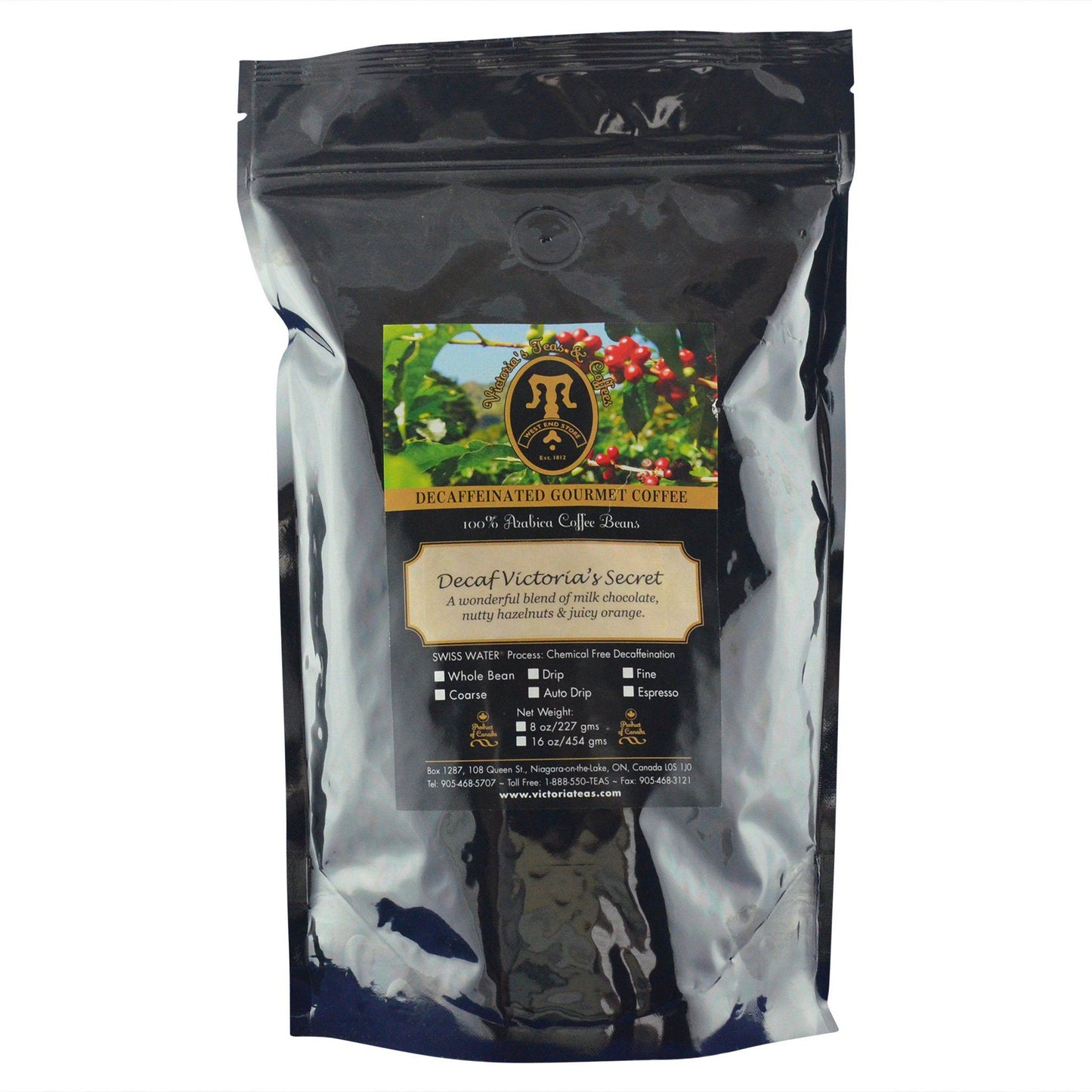 Decaf Victoria's Secret Flavoured Decaf Coffee 1 lb