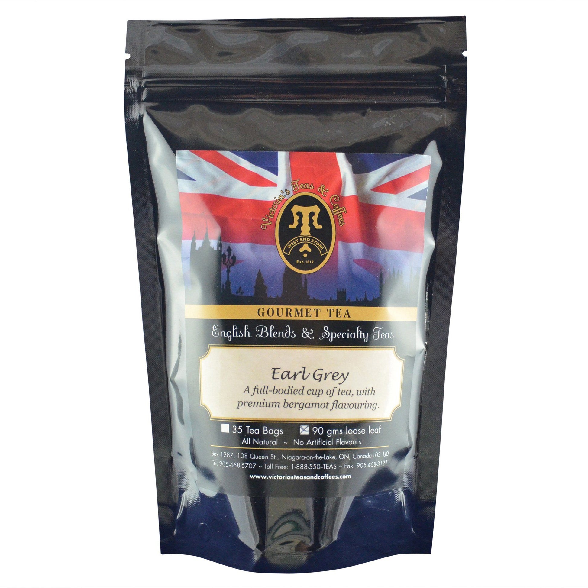 Earl Grey English Loose Leaf Tea Blend 90g