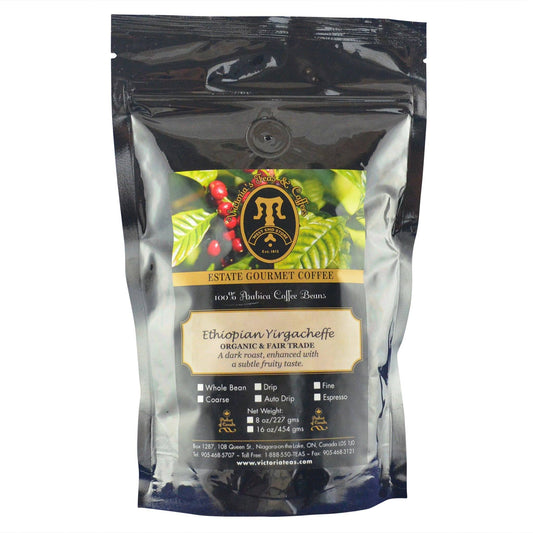Ethiopian Yirgacheffe Organic and Fair Trade Coffee 1/2 lb