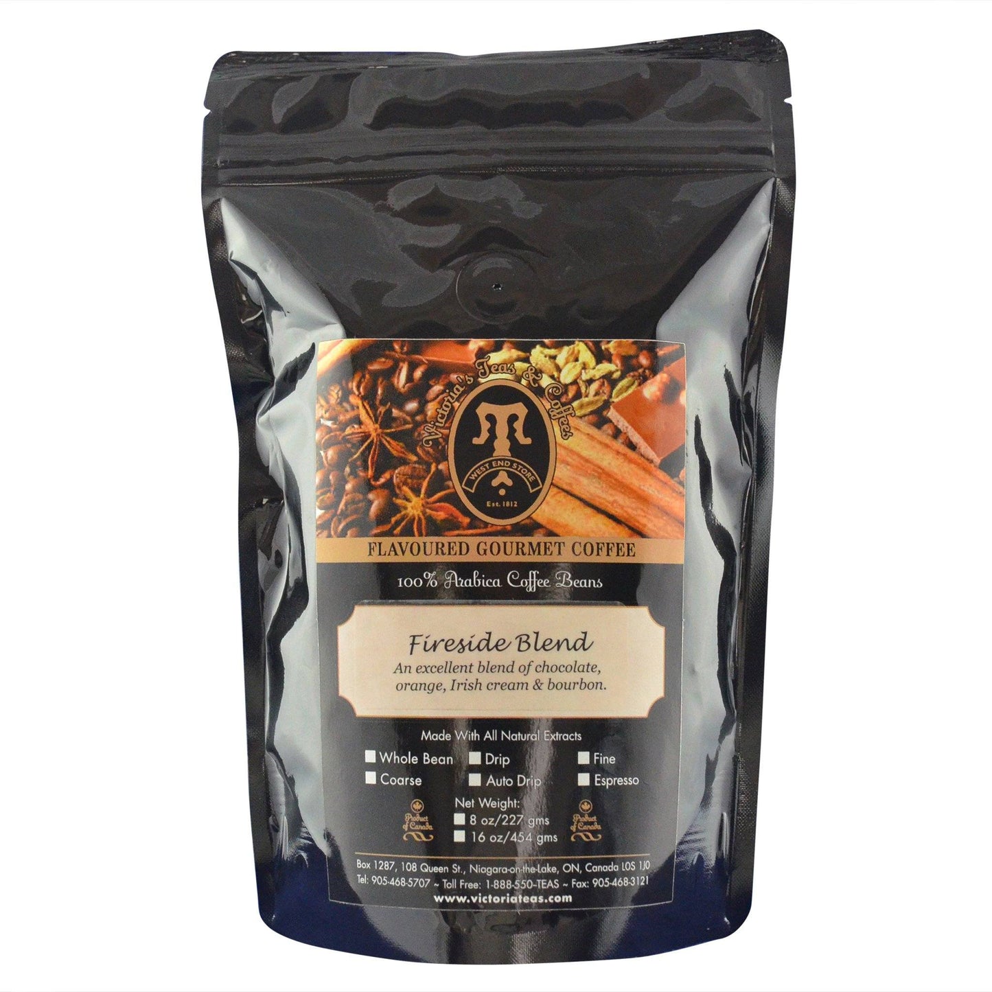Fireside Blend Gourmet Flavoured Coffee 1/2 lb