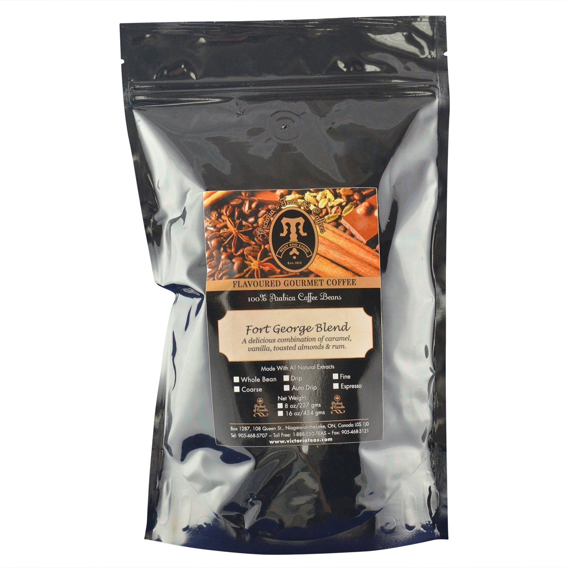 Fort George Blend Canadian Flavoured Coffee 1 lb