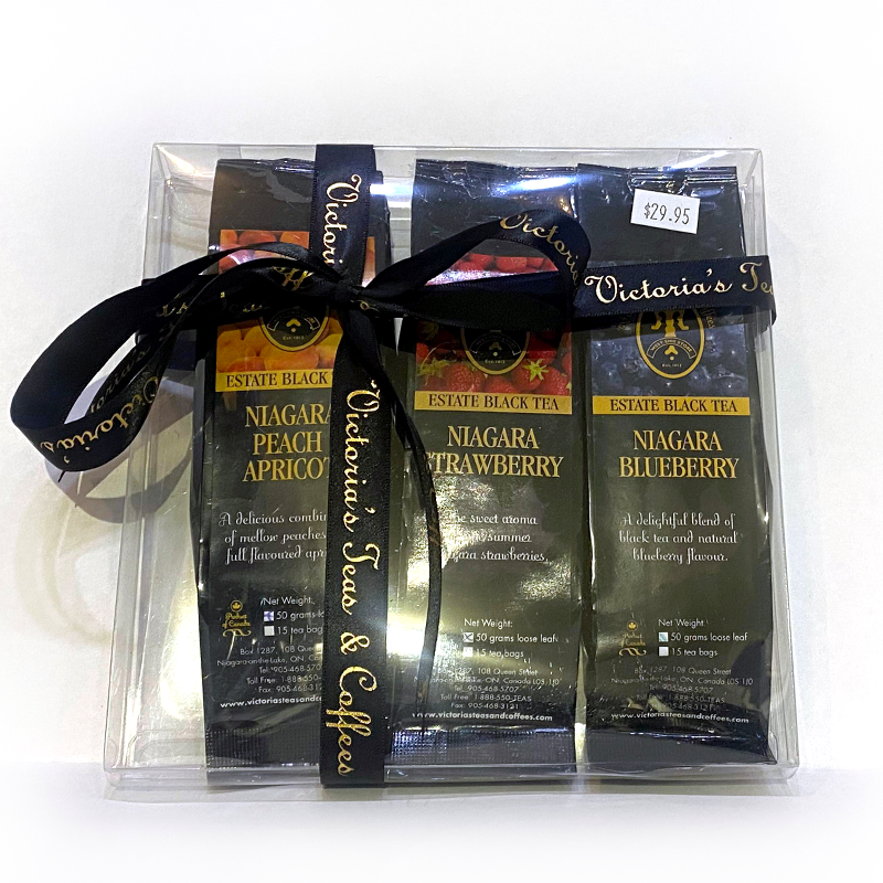 Fruits of Niagara Tea Gift Sample Set Victoria's Teas and Coffees