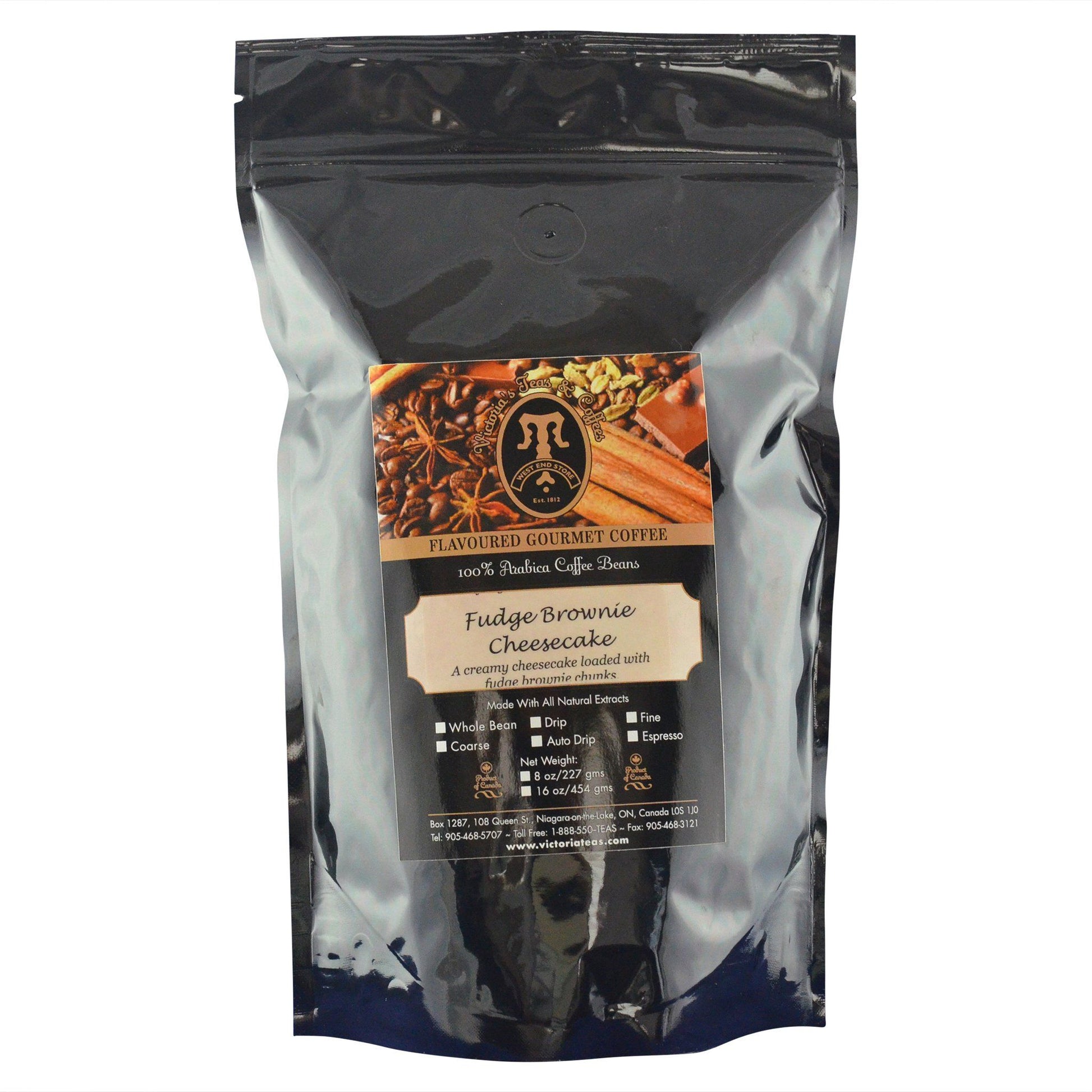 Fudge Brownie Cheesecake Dessert Flavoured Coffee 1 lb