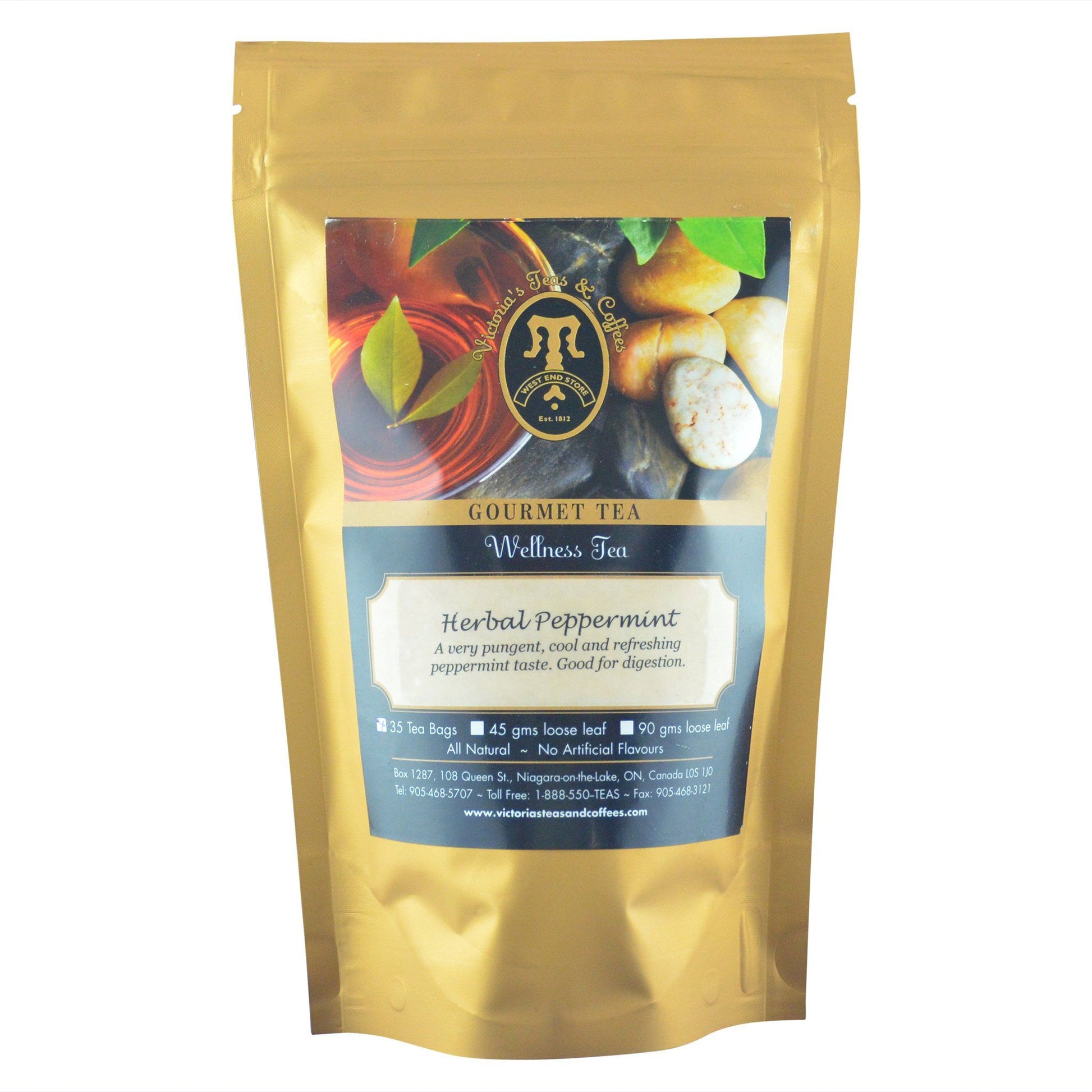 Herbal Peppermint Wellness Tea Bags 