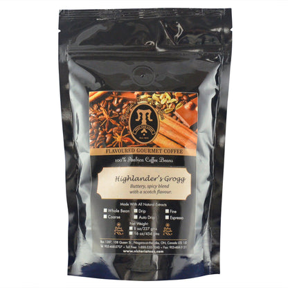 Highlander's Grogg Gourmet Flavoured Coffee 1/2 lb