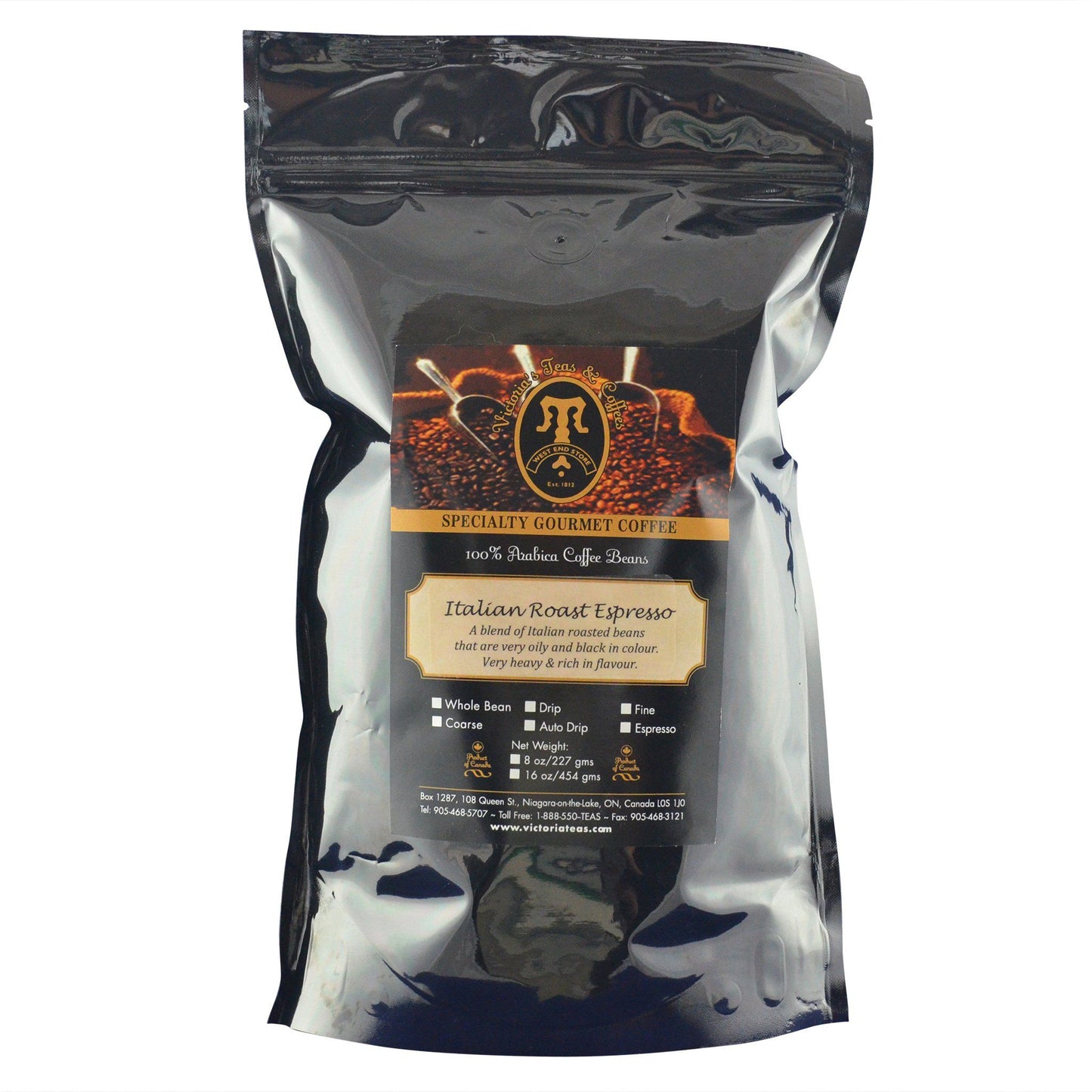 Italian Roast Espresso Specialty Blends 1 lb