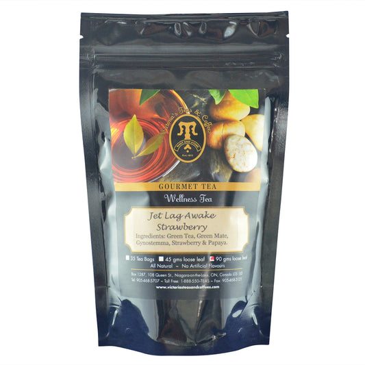 Jet Lag Awake Strawberry Wellness Tea 