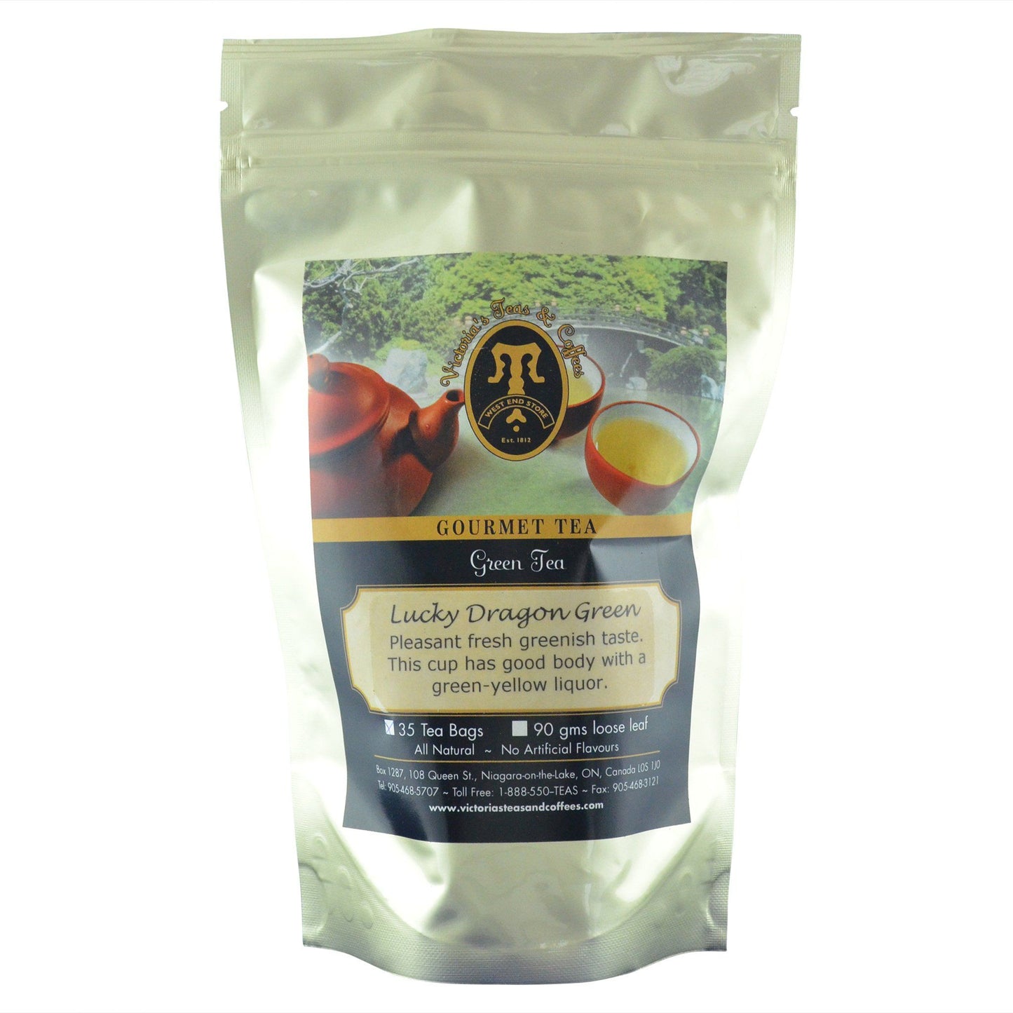 Lucky Dragon Green Green Tea Bags 
