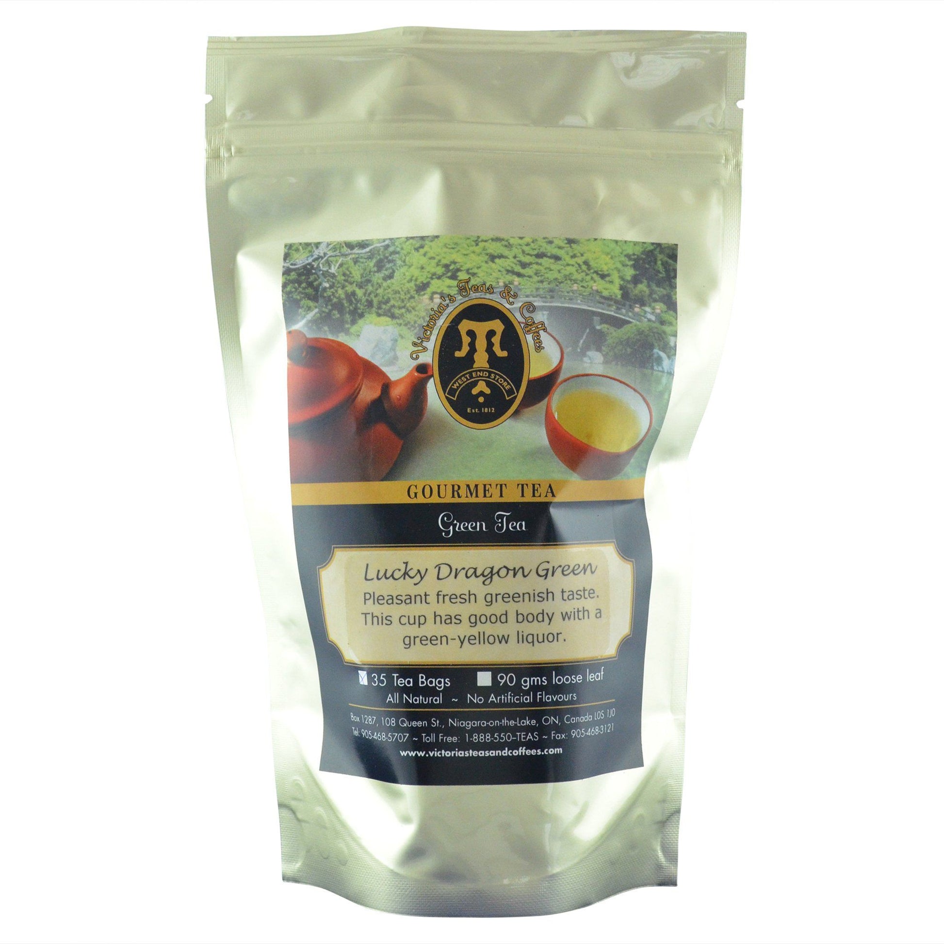 Lucky Dragon Green Green Tea Bags 