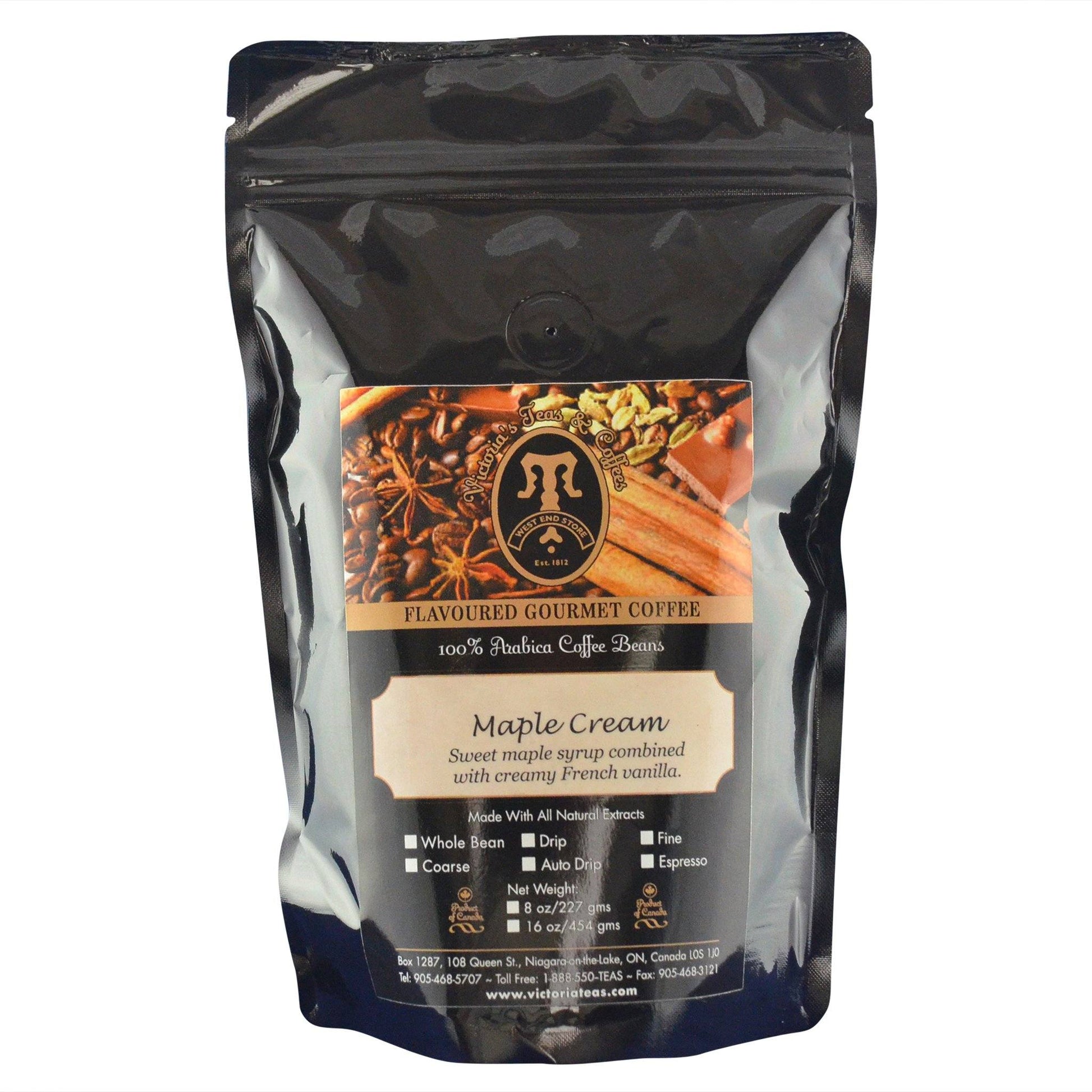 Maple Cream Canadian Flavoured Coffee 1/2 lb