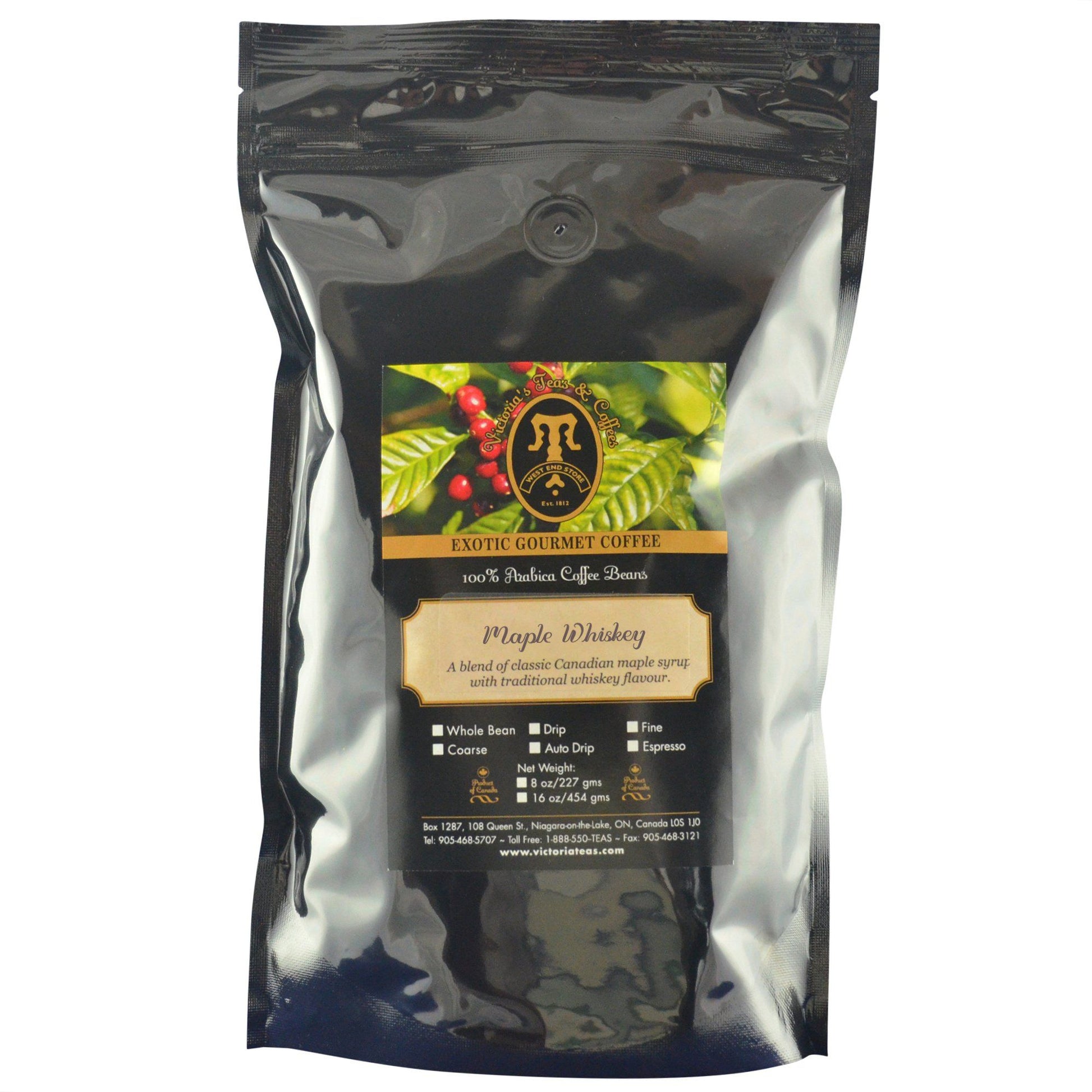Maple Whiskey Exotic Flavoured Coffee 1 lb