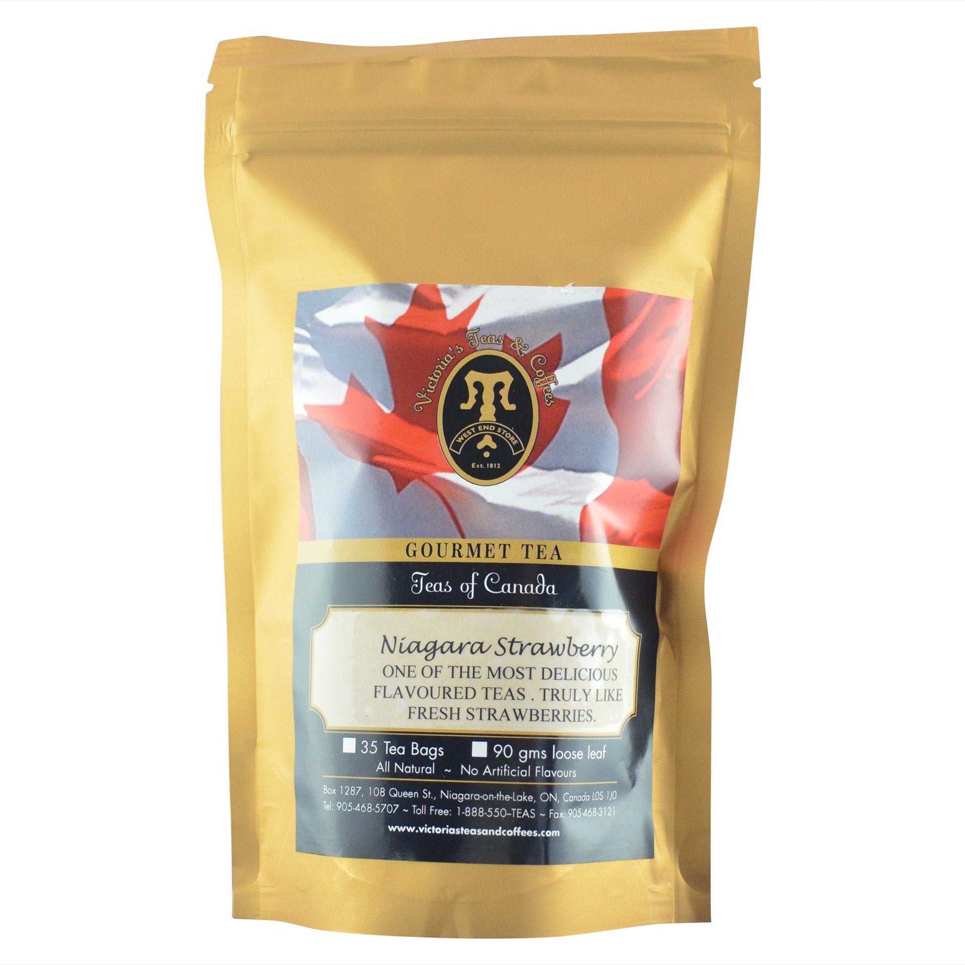 Niagara Strawberry Canadian Blend Tea Bags 
