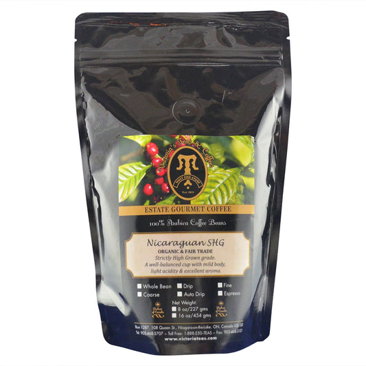 Nicaraguan SHG Organic and Fair Trade Coffee 1/2 lb
