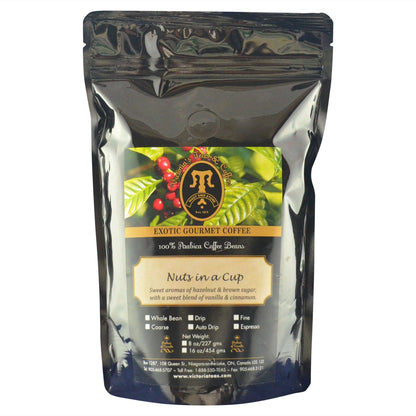 Nuts In A Cup Exotic Flavoured Coffee 1/2 lb
